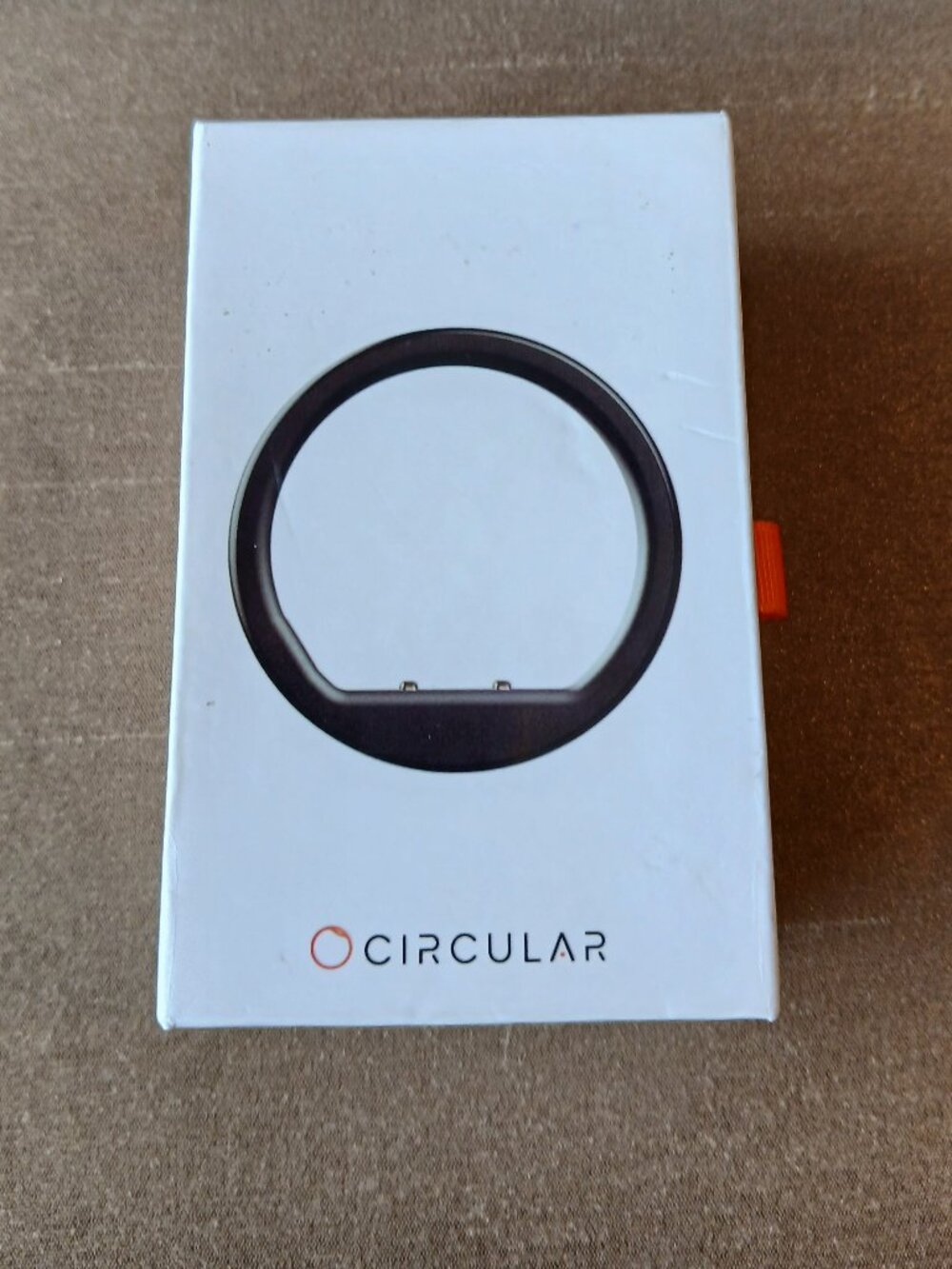Used Circular Ring Slim Size 8, Box and Charging Dongle Lot, For Parts As Is